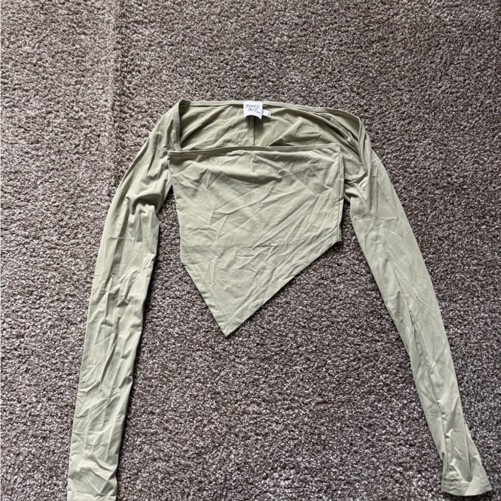 Princess Polly US 2 Sage Koslo Bolero Top